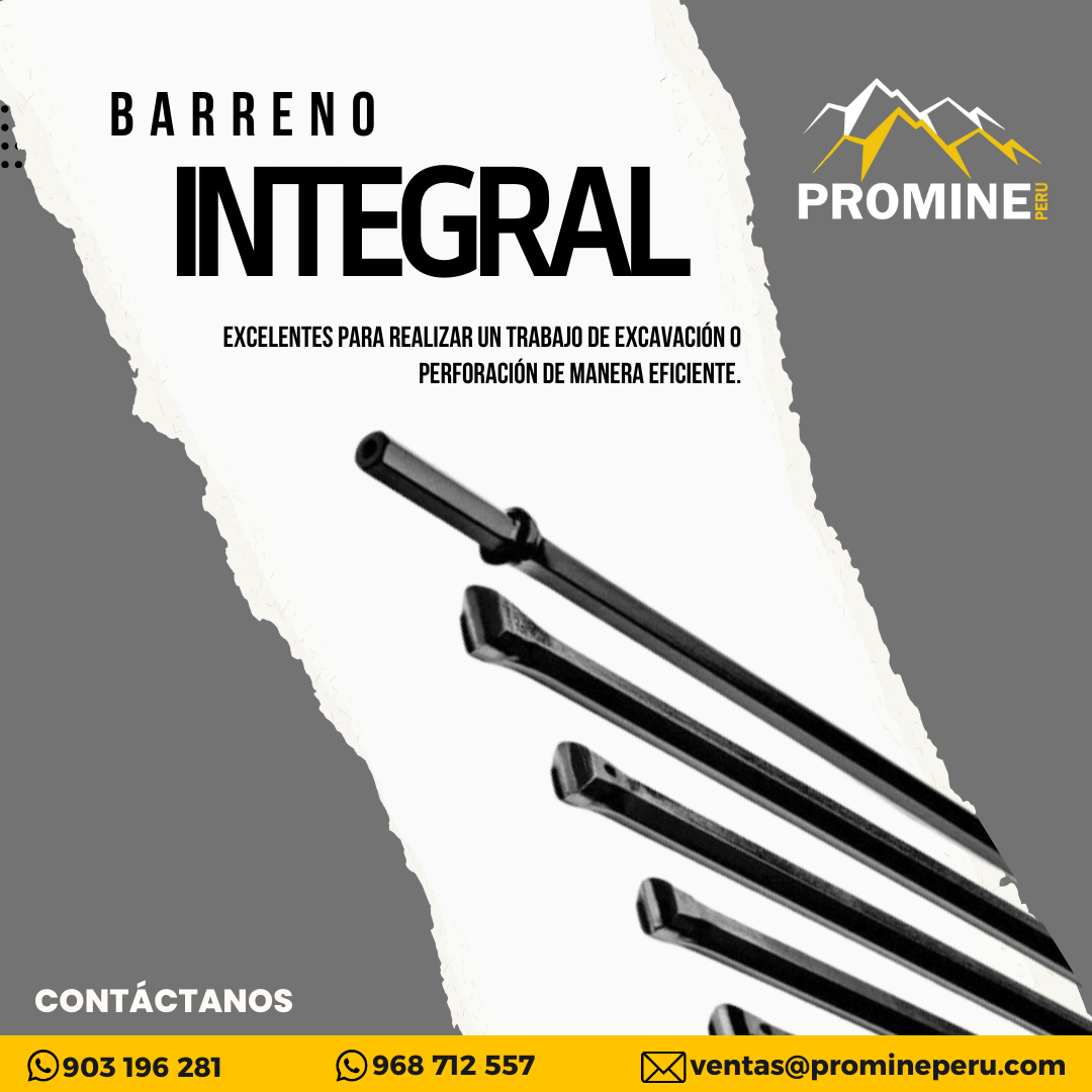 BARRA CÓNICA BARRENO INTEGRAL ALTA CALIDAD PROMINE AQP